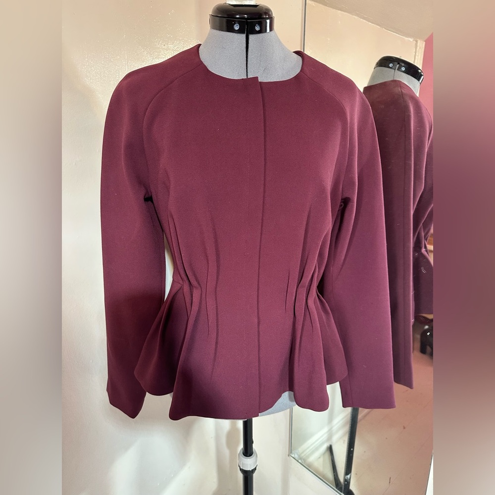 H&M Plum Peplum Jacket